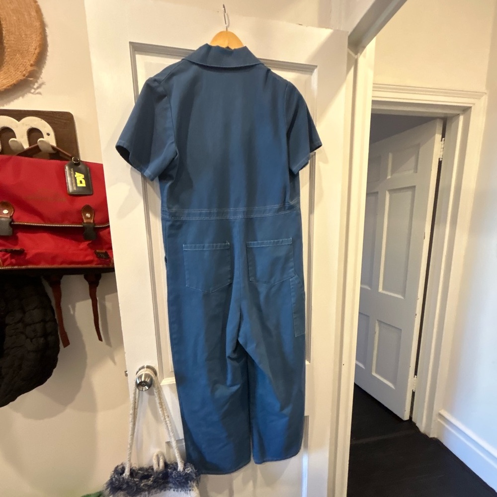 No. 6 Denim Short Sleeve Jumpsuit - Picture 2 of 3